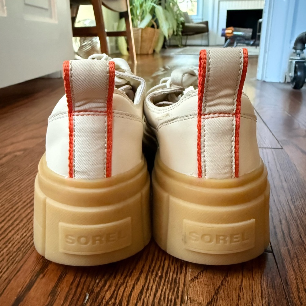 Sorel Beige Lace-Up Sneakers - Picture 2 of 4
